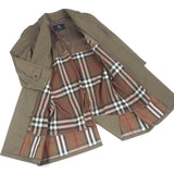 Burberry LONDON Stainless collar coat Outer: 100% cotton, Lining: cotton, Lining: cupra, Lining: polyester, Liner: 90% wool khaki mens 92-170-5