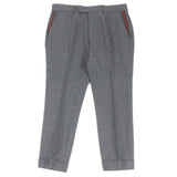 Gucci slacks 698813 Outer material: 100% wool, leather part: cowhide gray mens 50