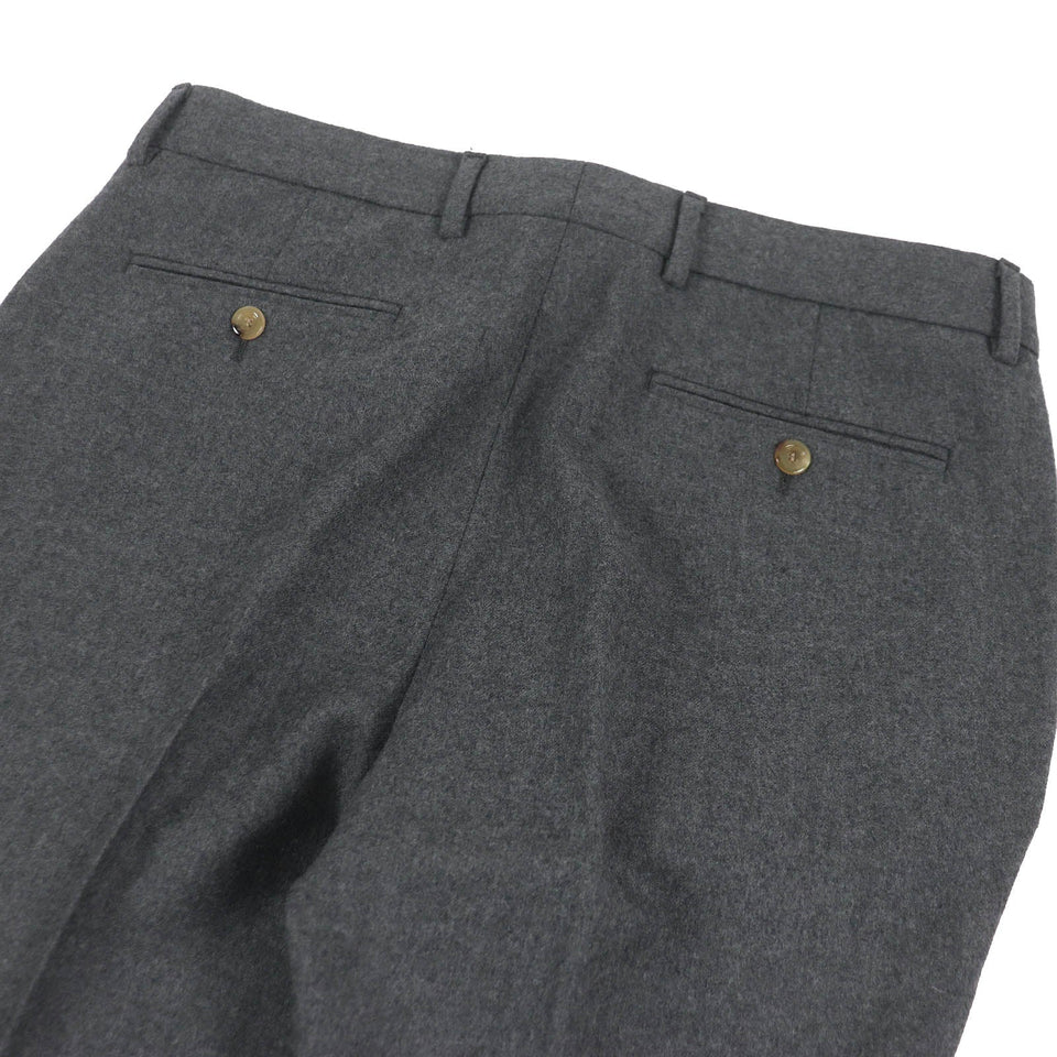 Gucci slacks 698813 Outer material: 100% wool, leather part: cowhide gray mens 50