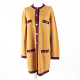 Chanel Cashmere COCO Button Bicolor Knit igan