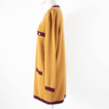 Chanel Cashmere COCO Button Bicolor Knit igan