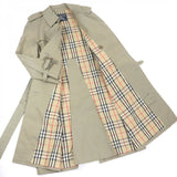 Burberry trench coat Main: 100% cotton, sleeve lining: 100% polyester khaki mens