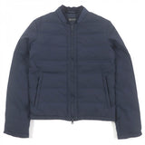 Gucci Down jacket 322555 Main: 92% nylon, Main: 8% polyurethane, Part: 98% wool, Part: 2% polyurethane, Filling: 100% down Navy mens 44
