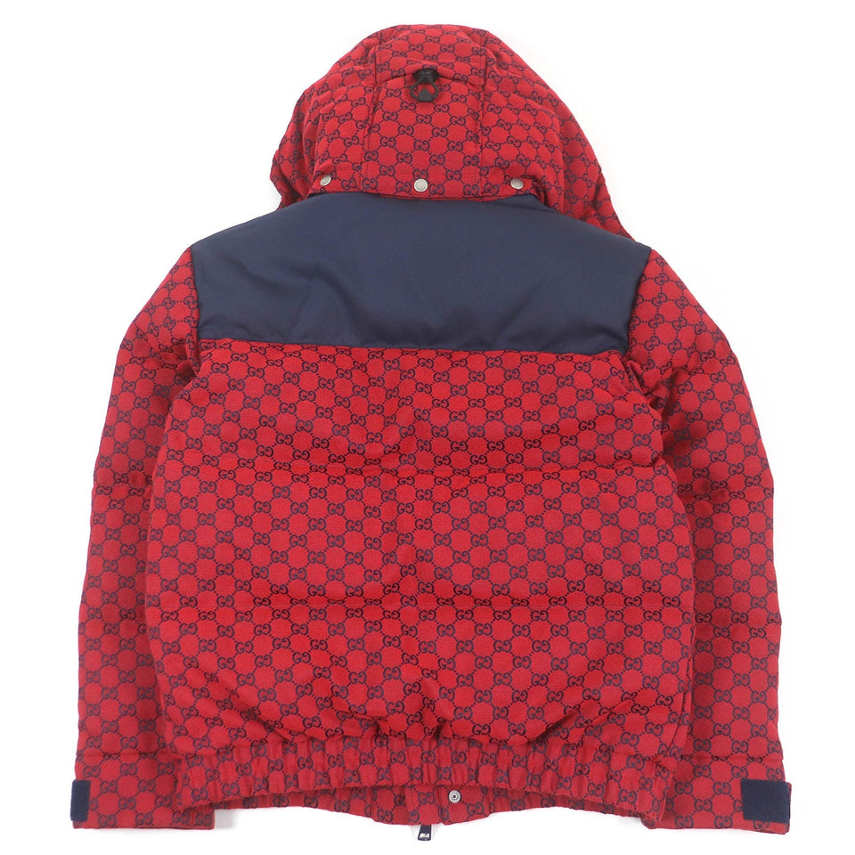 Gucci Down jacket 762559 Outer: 70% cotton, Outer: 30% polyester, Lining: 100% nylon, Part: 100% cotton, Part: 100% polyester Red mens 44