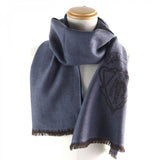 Gucci Scarf 344993 Main: 100% wool Blue type Herringbone Pattern mens