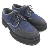 Gucci Leather shoes 699552 Main: Canvas, Main: Leather, Main: Rubber Navy mens 7
