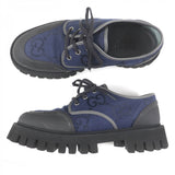 Gucci Leather shoes 699552 Main: Canvas, Main: Leather, Main: Rubber Navy mens 7