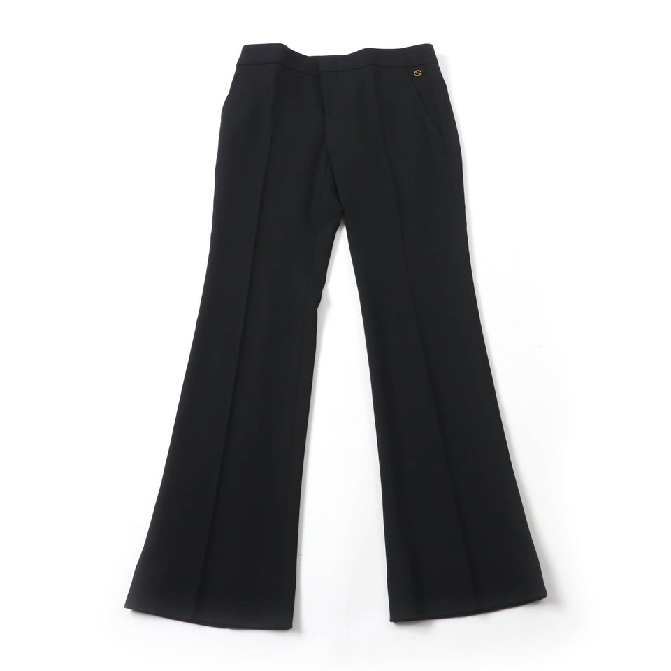 Gucci Pants 292855 Outer: 97% wool, Outer: 3% polyurethane, Lining: 75% acetate, Lining: 25% polyester black Women 38