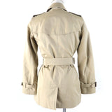 Burberry trench coat 39000550 Main: 100% cotton, Lining: 100% cotton, Sleeve lining: 100% viscose (rayon) beige Kensington Women 34