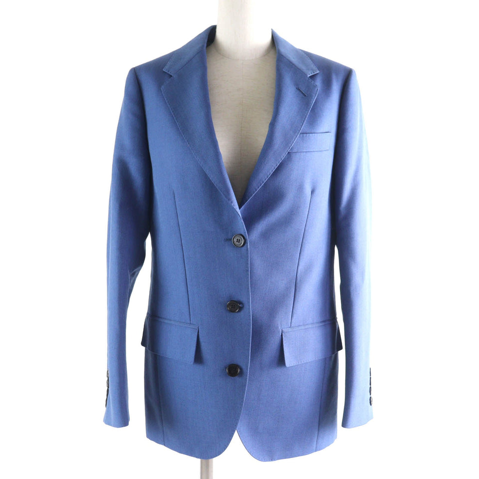 Burberry tailored jacket 8001298 Outer: 73% wool, Outer: 27% mohair, Lining: 100% cupra blue Women 36