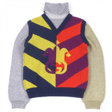 Gucci sweater 724770 Main: 100% wool, part: 79% rayon, part: 21% polyester, part: 97% wool, part: 2% nylon multicolor mens S