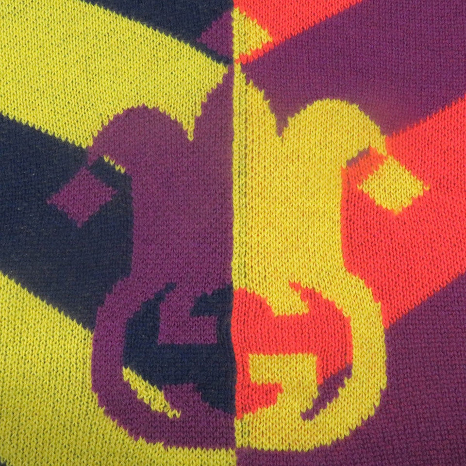 Gucci sweater 724770 Main: 100% wool, part: 79% rayon, part: 21% polyester, part: 97% wool, part: 2% nylon multicolor mens S