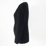 Chanel Wool Silk Tweed Jacket Black 34