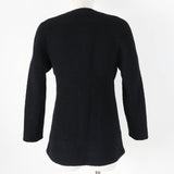 Chanel Wool Silk Tweed Jacket Black 34
