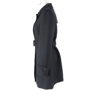 Burberry LONDON coat Outer material: 61% wool, Outer material: 26% polyester, Outer material: 9% acrylic, Outer material: 4% nylon, Part: 100% polyester black Women 38