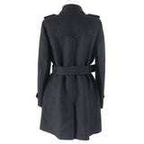 Burberry LONDON coat Outer material: 61% wool, Outer material: 26% polyester, Outer material: 9% acrylic, Outer material: 4% nylon, Part: 100% polyester black Women 38