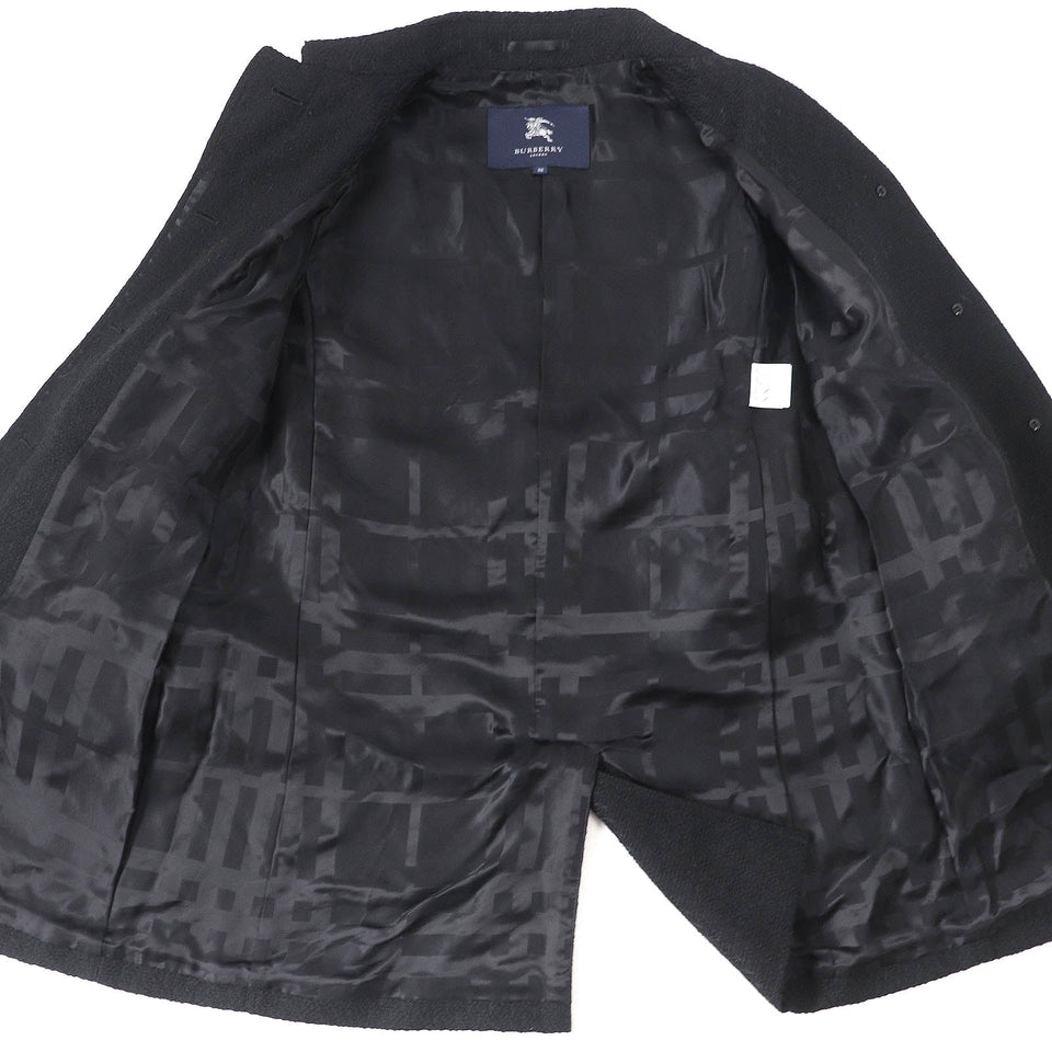Burberry LONDON coat Outer material: 61% wool, Outer material: 26% polyester, Outer material: 9% acrylic, Outer material: 4% nylon, Part: 100% polyester black Women 38
