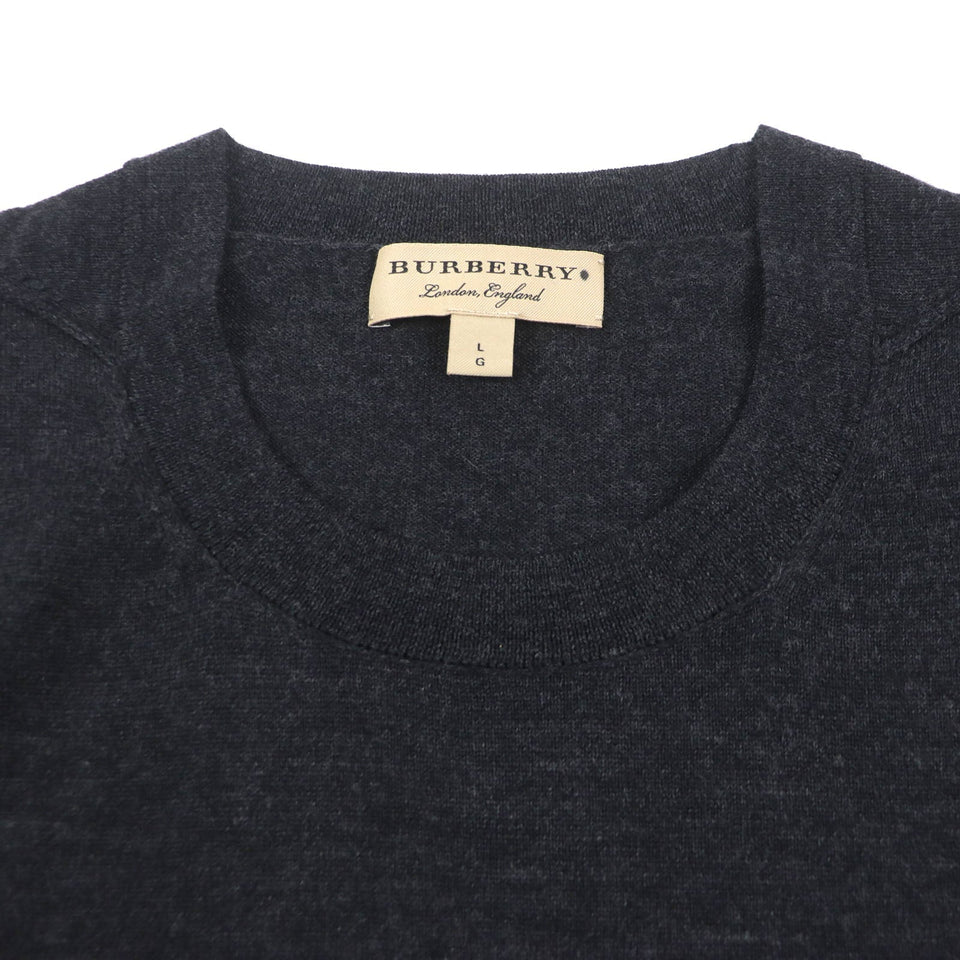 Burberry sweater 4061739 Main: 100% wool Dark gray mens L