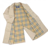 Burberry Stainless collar coat Outer: 51% cotton, Outer: 49% polyester, Lining: 50% polyester, Lining: 50% cotton beige mens 40