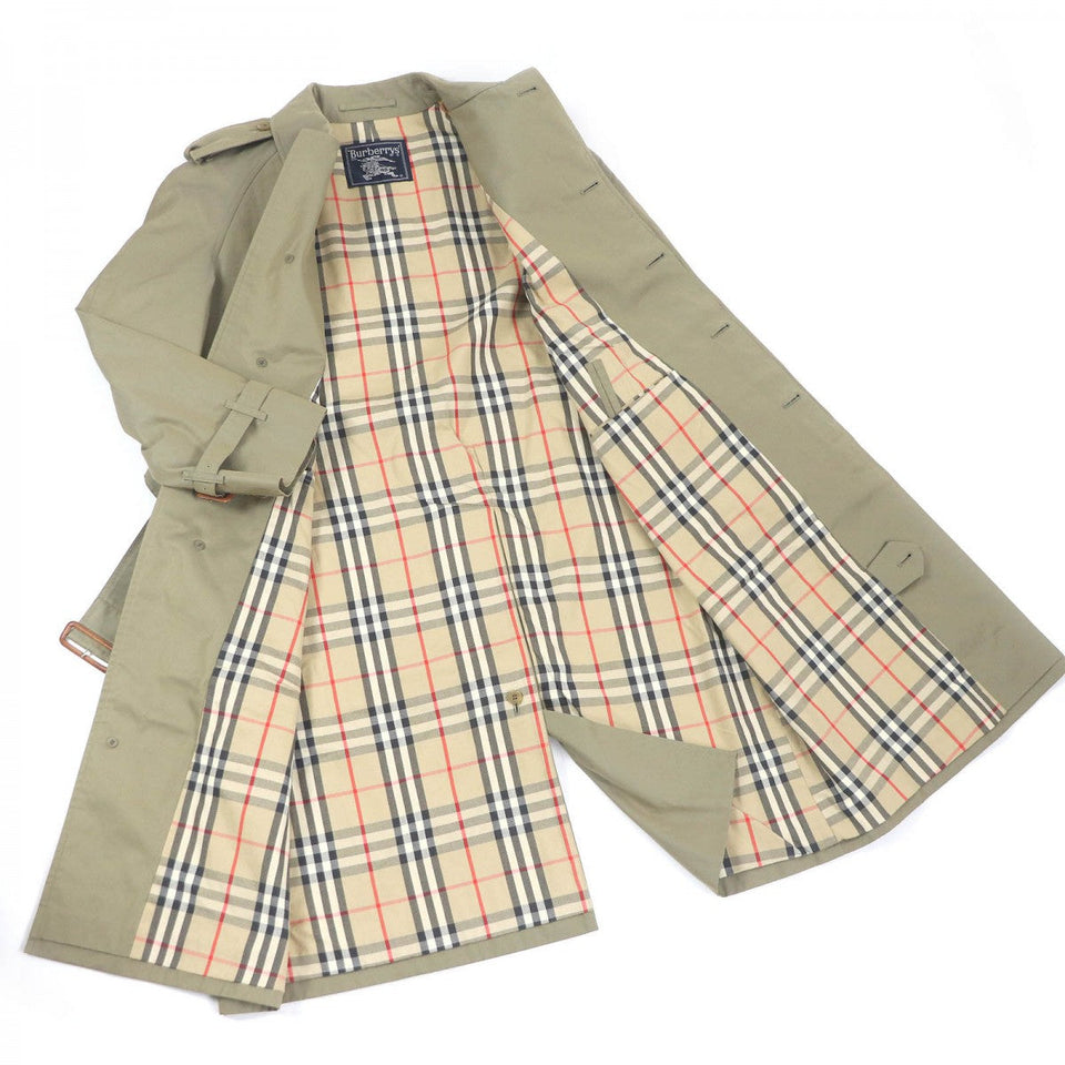 Burberry trench coat Main: 100% cotton, sleeve lining: 100% polyester iridescent mens
