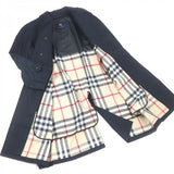 Burberry LONDON coat Outer: 100% cotton, Lining: cotton, Lining: polyester, Lining: 90% wool, Lining: 10% cashmere Dark navy mens