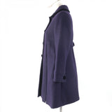 Gucci A line coat 633152 Main: 80% wool, Main: 20% mohair, Main: 98% cotton, Main: 2% polyurethane, Lining: 100% rayon Purple type Women 36