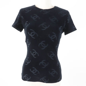 Chanel COCO Mark Velour Short Sleeve Top