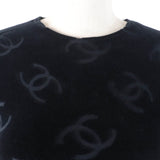Chanel COCO Mark Velour Short Sleeve Top
