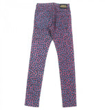 Gucci skinny pants 548271 Main: 98% cotton, Main: 2% polyurethane, Part: Cowhide Pink blue mens 28