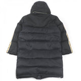 Gucci down coat 603569 Main: 100% nylon, Filling: 90% down, Filling: 10% feather, Part: 100% wool, Part: 100% nylon black mens 50