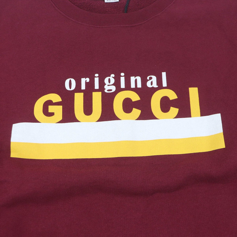 Gucci sweat 626990 Main: 100% cotton Bordeaux mens L