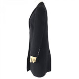 Gucci Chester coat 455739 Outer: 100% wool, Lining: 80% viscose (rayon), Lining: 20% polyester black Women 36
