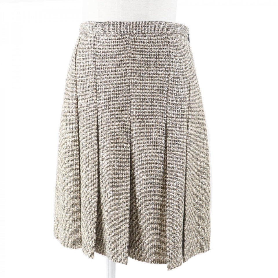 Gucci Pleated skirt 545461 Outer material: 40% polyester, 24% nylon, 16% cotton, 13% rayon, 5% acrylic Gold type Women 40