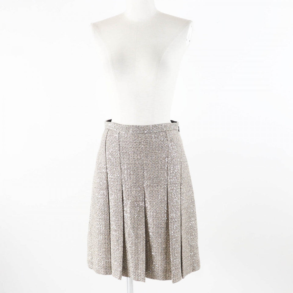 Gucci Pleated skirt 545461 Outer material: 40% polyester, 24% nylon, 16% cotton, 13% rayon, 5% acrylic Gold type Women 40