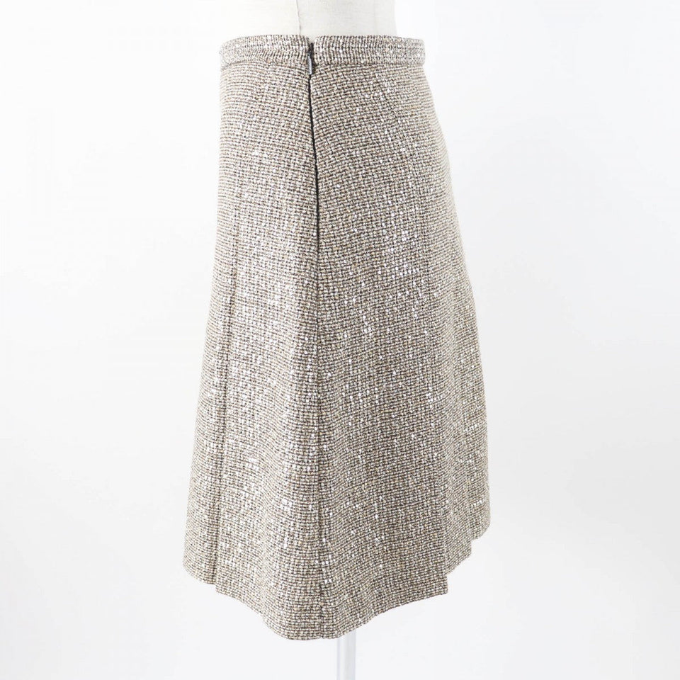 Gucci Pleated skirt 545461 Outer material: 40% polyester, 24% nylon, 16% cotton, 13% rayon, 5% acrylic Gold type Women 40