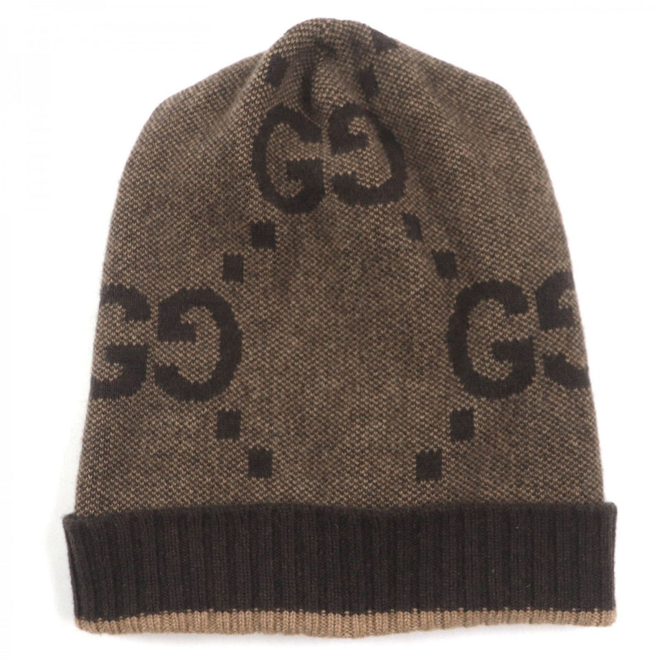 Gucci Knit cap 676827 Main: 100% cashmere Brown mens M