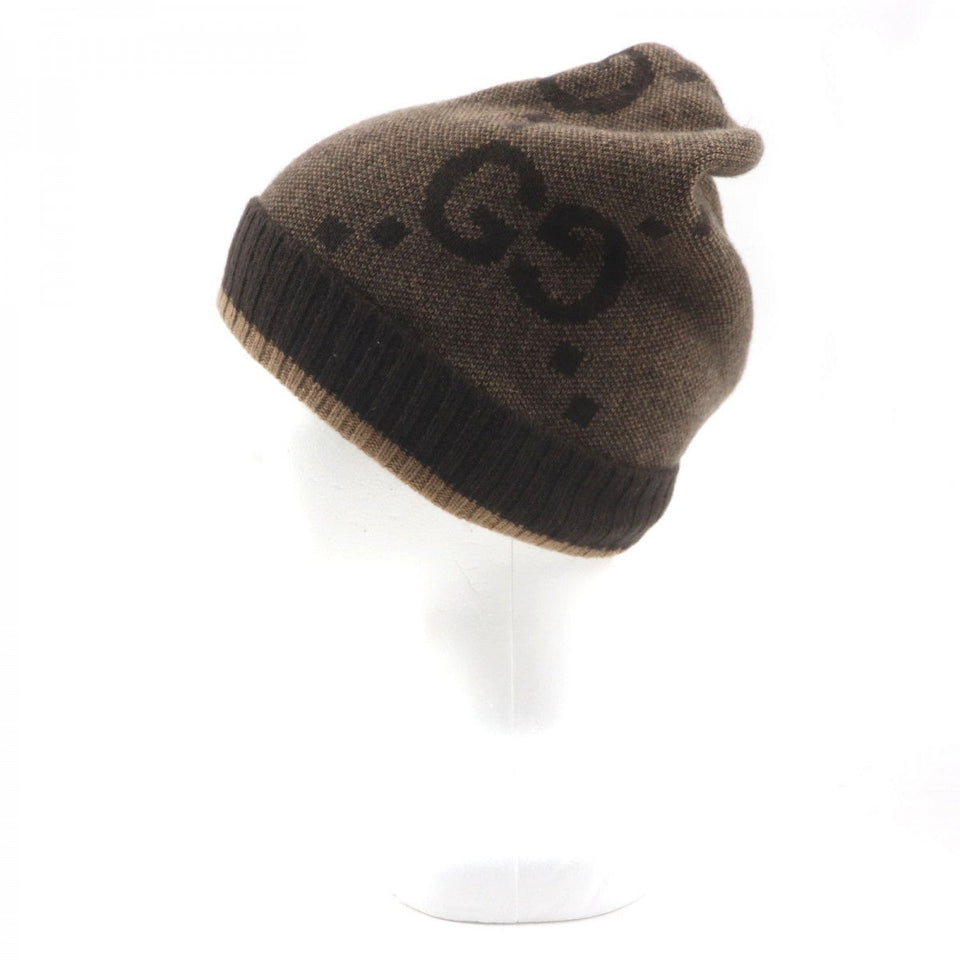 Gucci Knit cap 676827 Main: 100% cashmere Brown mens M