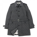 Burberry BLACK LABEL trench coat Outer: 60% polyester, Outer: 40% cotton, Filling: 100% polyester, Lining: Cupra, Lining: Polyester Dark gray mens M