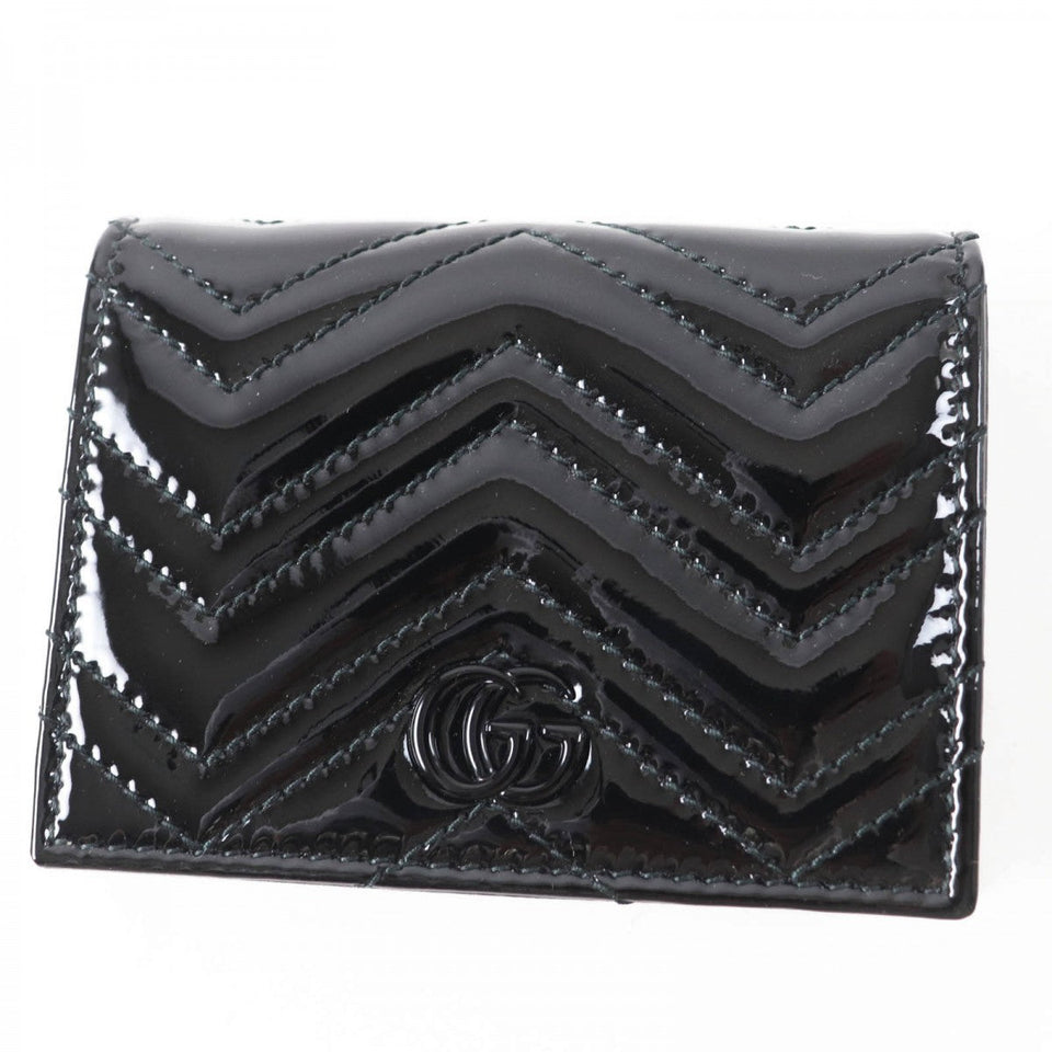 Gucci Bifold Wallet 466492 Main: Patent leather black Women