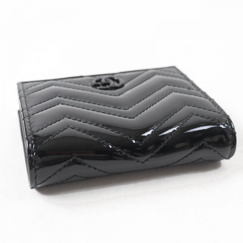 Gucci Bifold Wallet 466492 Main: Patent leather black Women