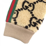 Gucci Pants 715233 Main: 80% wool, Main: 20% polyester, Main: 100% nylon, Part: 94% wool, Part: 5% nylon, Lining (pocket): 100% cotton Beige / Ebony mens M