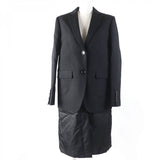 Burberry coat Main: 100% virgin wool, Lining: 100% silk, Part: 96% nylon, Part: 4% polyurethane, Filling: 100% polyester black Women 38