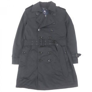 Burberry LONDON trench coat Outer material: 53% nylon, Outer material: 47% polyester, Lining: cupra, Lining: polyester, Leather part: cowhide black mens M