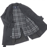 Burberry LONDON trench coat Outer material: 53% nylon, Outer material: 47% polyester, Lining: cupra, Lining: polyester, Leather part: cowhide black mens M