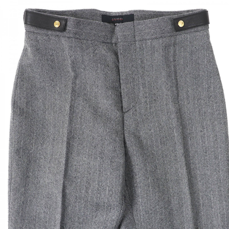 Gucci Pants Outer: 100% wool, Lining: 100% rayon Gray type Women 40