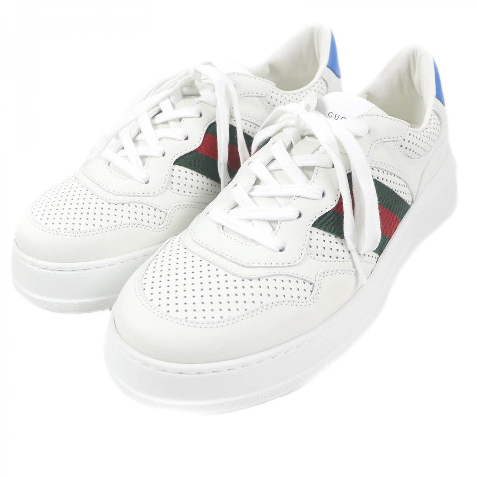 Gucci Low cut sneakers 669698 Main: Leather white mens 10.5