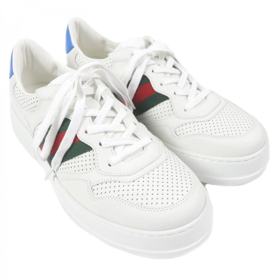 Gucci Low cut sneakers 669698 Main: Leather white mens 10.5