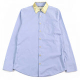 Gucci Long sleeve shirt 521946 Outer material: 100% cotton, part: 53% rayon, part: 24% silk, part: 23% metal Blue gold mens 41|16