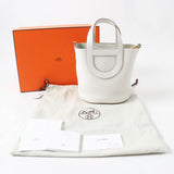 Hermes Handbag Main FTaurillon Clemence white in the loop 18 Women