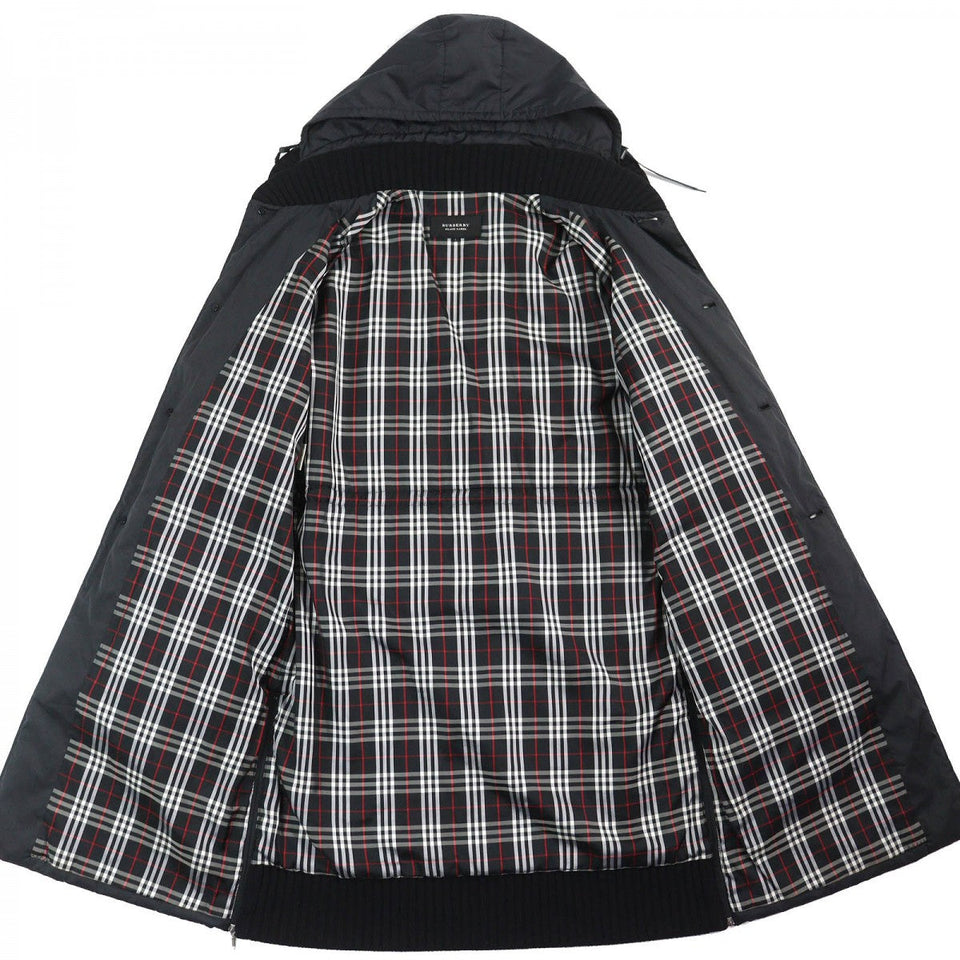 Burberry BLACK LABEL coat Outer: 100% polyester, Part: 100% wool, Filling: 100% polyester, Lining: Polyester, Lining: Cupra black mens L